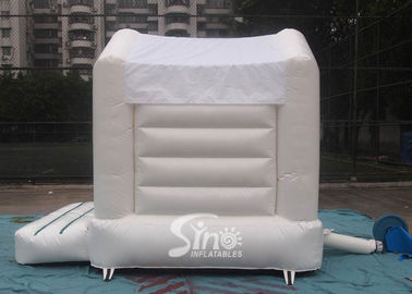 Outdoor commercial used white wedding bouncy Castles for wedding parties