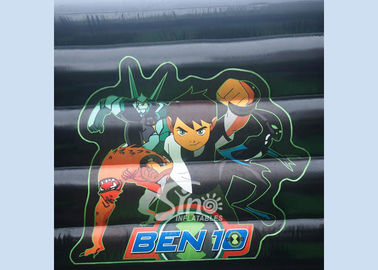 Indoor small kids ben 10 bouncy castle with EN14960 certified made of lead free pvc tarpaulin