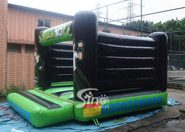 Indoor small kids ben 10 bouncy castle with EN14960 certified made of lead free pvc tarpaulin