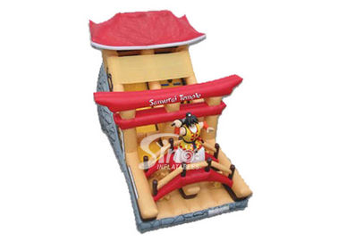 Giant Samurai Temple Inflatable Castles With Slide Commercial Grade for outdoor parties