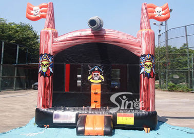 Commercial indoor kids pirate bounce house with pillars inside made in China factory FOR SALE