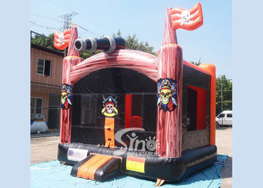 Commercial indoor kids pirate bounce house with pillars inside made in China factory FOR SALE