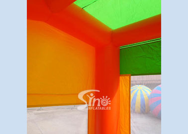 13x13 commercial inflatable module bounce house with various panels made of 18 OZ. PVC tarpaulin