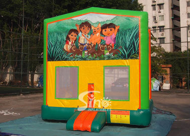 13x13 commercial inflatable module bounce house with various panels made of 18 OZ. PVC tarpaulin