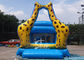 Little Kids Indoor Blue Mini Giraffe Inflatable Jumper For Party Game