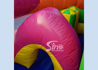 6x6m millenmium kids inflatable slide with obstacles N tunnel for outdoor parties