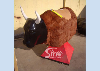 Commercial giant adults outdoor bull ride arena inflatable mechanical bull with digital printing