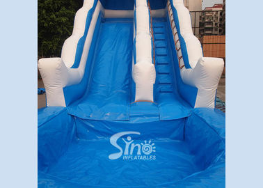 18ft wave commercial inflatable water slide party for kids and adults with 0.55mm pvc tarpaulin material