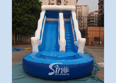 18ft wave commercial inflatable water slide party for kids and adults with 0.55mm pvc tarpaulin material