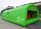 Outdoor big adults inflatable obstacle tunnel tent with for inflatable hit n run adventure