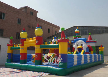 Tom and Jerry outdoor kids inflatable playground made of 0.55mm pvc tarpaulin material for kids inflatable fun city