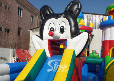 Tom and Jerry outdoor kids inflatable playground made of 0.55mm pvc tarpaulin material for kids inflatable fun city