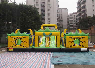 Adults N kids outdoor giant theme park inflatable playground with big slides for sale