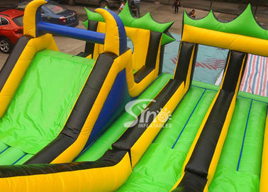 Adults N kids outdoor giant theme park inflatable playground with big slides for sale