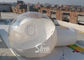 Outdoor hemisphere transparent inflatable camping bubble tent with 2 capsule tunnels entrance