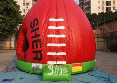 Red dome AFL Australian football kids jumping castle for outdoor parties N events