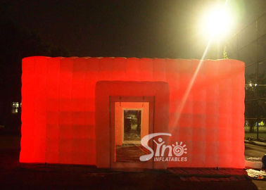 8x8 meters outdoor giant led light inflatable cube tent for parties or events etc