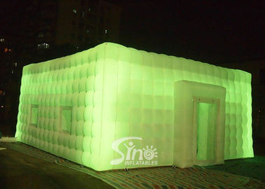 8x8 meters outdoor giant led light inflatable cube tent for parties or events etc