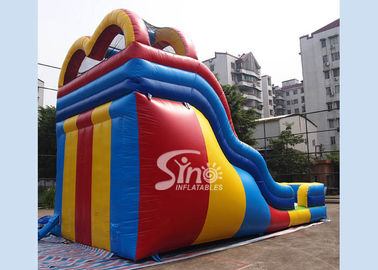 18 ft high adults colorful double lane inflatable slide for outdoor enterainment