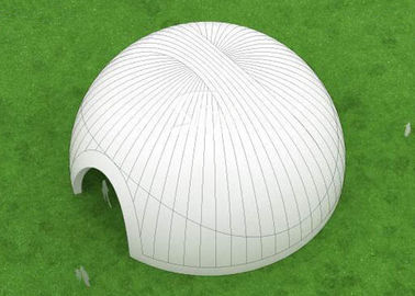 200 persons 18 meters round giant white inflatable dome tent with removable doors