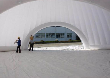 200 persons 18 meters round giant white inflatable dome tent with removable doors