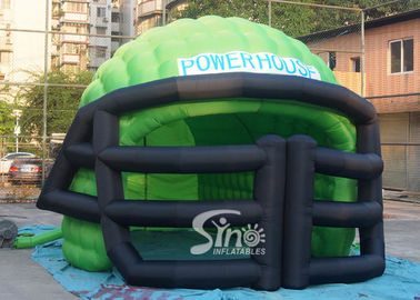 7.0L x 3.6W mts outdoor inflatable football helmet tunnel for kids and adults football training