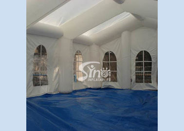 12x8 mts rectangle white wedding party inflatable tent with big windows made of best pvc tarpaulin