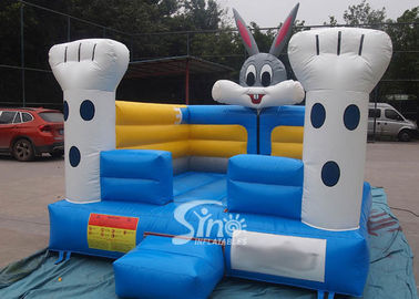 Toddler kids indoor small rabbit bouncy castle meeting with EN14960 certificate