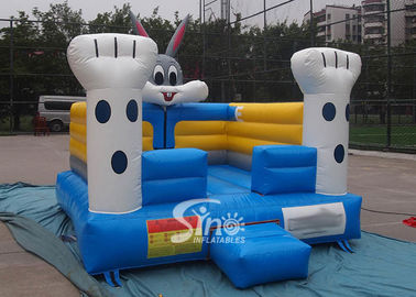 Toddler kids indoor small rabbit bouncy castle meeting with EN14960 certificate