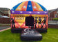 Kids N adults party square disco dome bouncy castle digitally printed completely with lights hook inside N top