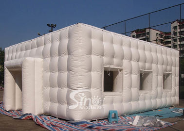 10x8 mts multifunctional outdoor white inflatable cubic tent for warehouse or party events