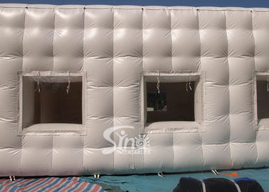 10x8 mts multifunctional outdoor white inflatable cubic tent for warehouse or party events