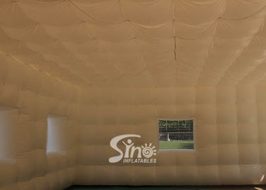 10x8 mts multifunctional outdoor white inflatable cubic tent for warehouse or party events