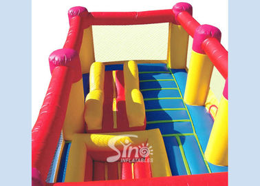 Big clown kids inflatable jumping castle with ball pit complying with Australia standard for outdoor playground