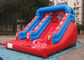 Grand opening kids red clown inflatable slide with full digital printing for sale