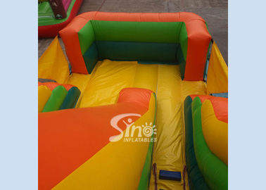 19' custom made colorful inflatable dry slide with lead free material