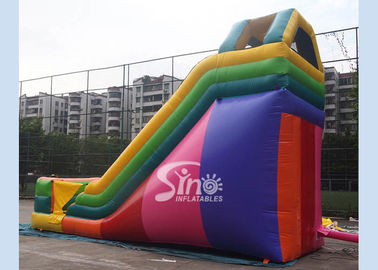 19' custom made colorful inflatable dry slide with lead free material