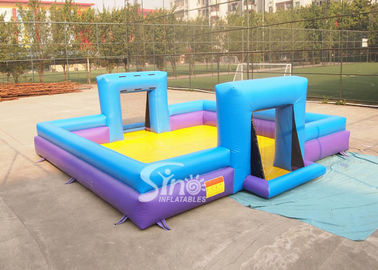 Customized inflatable soap soccer field for outdoor interactive games