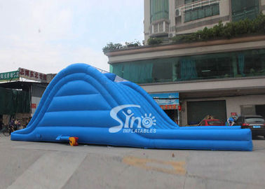 Hit and Run 6 lanes giant inflatable adult slide for outdoor mud run adventure