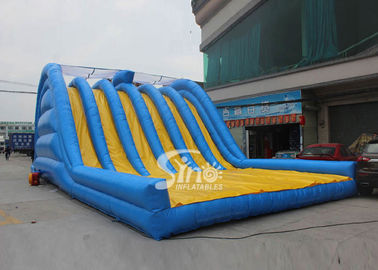 Hit and Run 6 lanes giant inflatable adult slide for outdoor mud run adventure