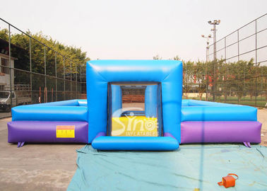 Customized inflatable soap soccer field for outdoor interactive games