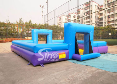 Customized inflatable soap soccer field for outdoor interactive games