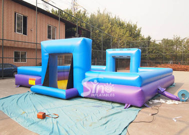 Customized inflatable soap soccer field for outdoor interactive games