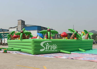 10x10m sea beach fun kids N adults giant inflatable amusement park with big chairs