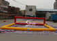 Mobile giant floating inflatable water volleyball court for kids N adults water entertainments