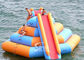 Double lane slide inflatable water tower sport game with 0.9mm pvc tarpaulin