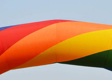 Outdoor beautiful rainbow advertising inflatable arch for event parties or ceremonies