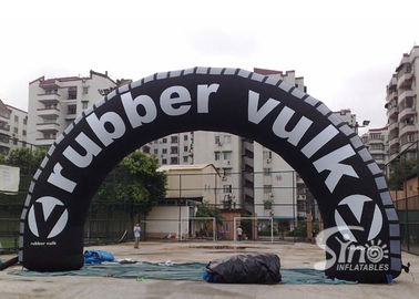 Newest big outdoor black advertising inflatable arch