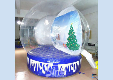 3 meters transparent human giant inflatable Christmas snow globe for festival shows and decoration