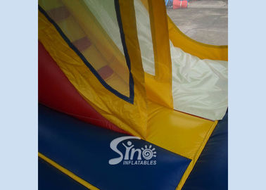 4in1 theme panels kids paradise bounce house with slide N basketball hoop inside